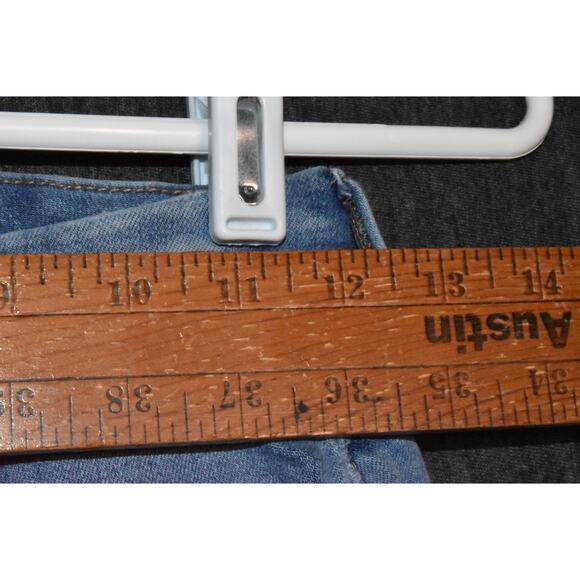 Aeropostale High Rise Curvy Jegging Women's 2 Distressed Ripped Denim Jeans Blue - Picture 8 of 9